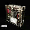 Simple ITX transparent mini chassis industrial 17*17cm motherboard case with 84W Power Supply desktop computer HTPC