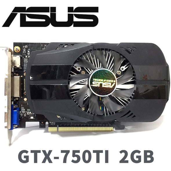 Asus GTX-750TI-OC-2GB GTX750TI GTX 750TI 2G D5 DDR5 128 Bit  PC Desktop Graphics Cards PCI Express 3.0  computer  Graphics Cards